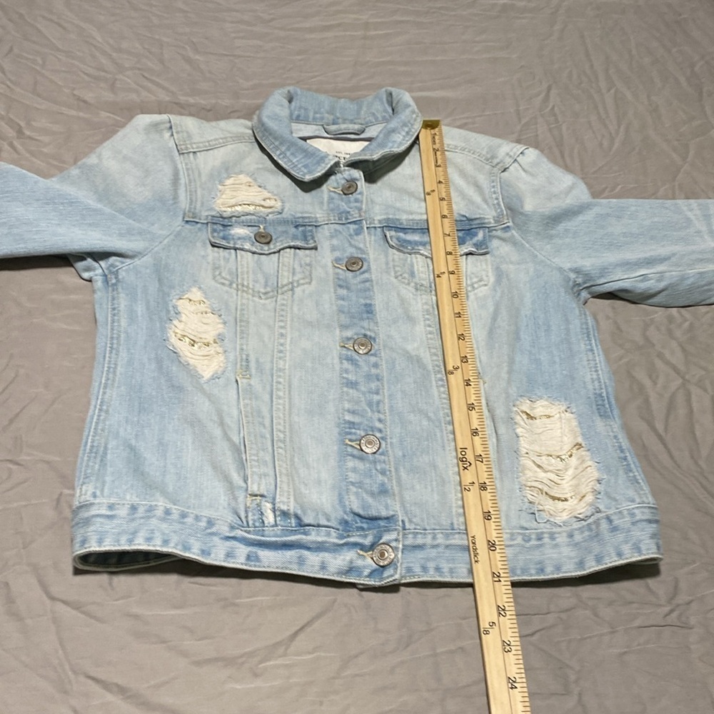 Abercrombie & Fitch women’s jean jacket size large - Picture 7 of 8